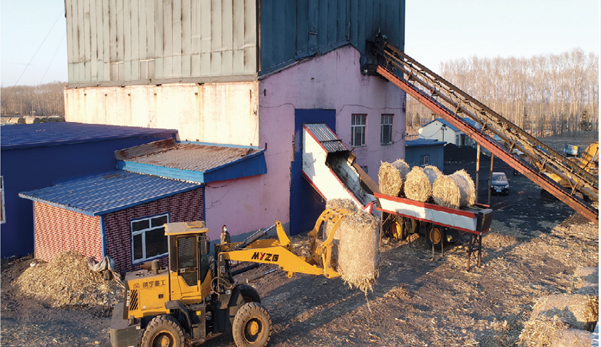 依龍鎮(zhèn)集中供熱站用上利民生物質(zhì)打捆直燃鍋爐，一年省下130萬